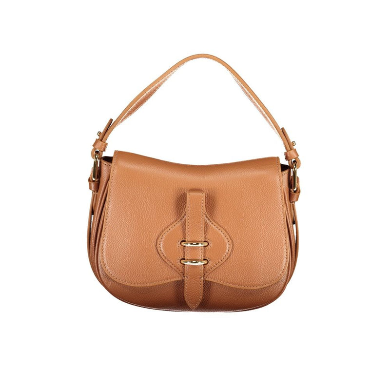 Sac à main en cuir marron Coccinelle