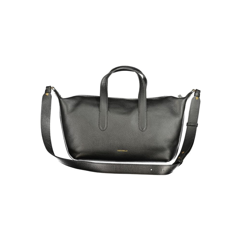 Sac à main en cuir noir Coccinelle