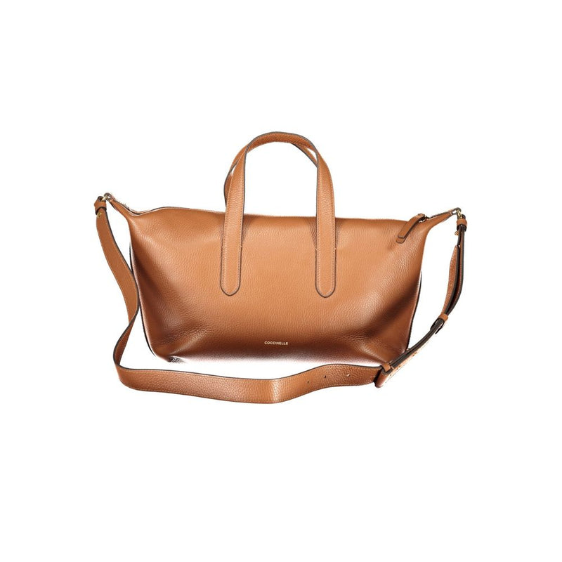Sac à main en cuir marron Coccinelle