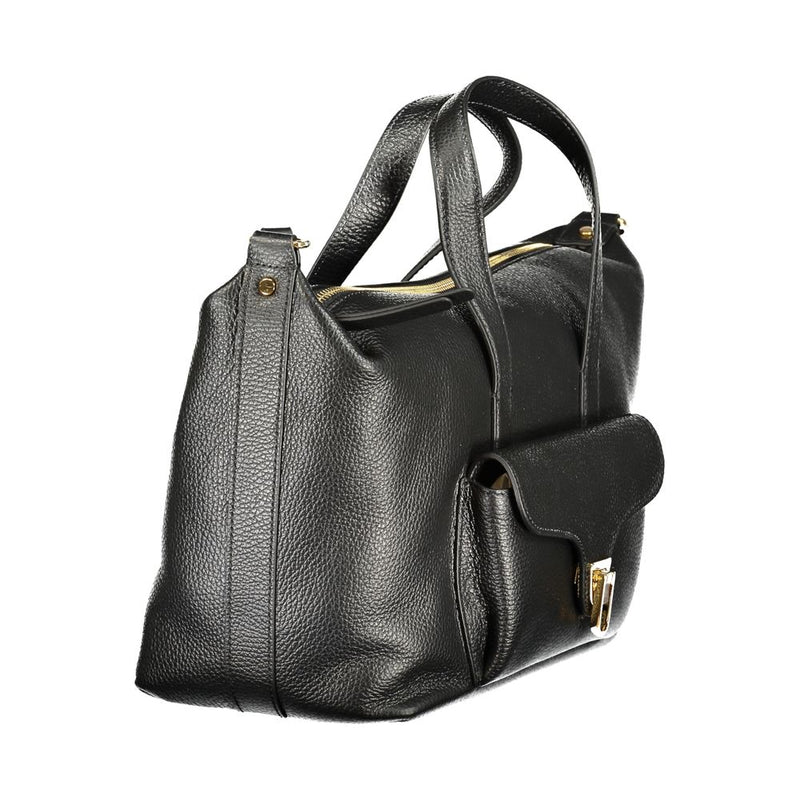 Sac à main en cuir noir Coccinelle