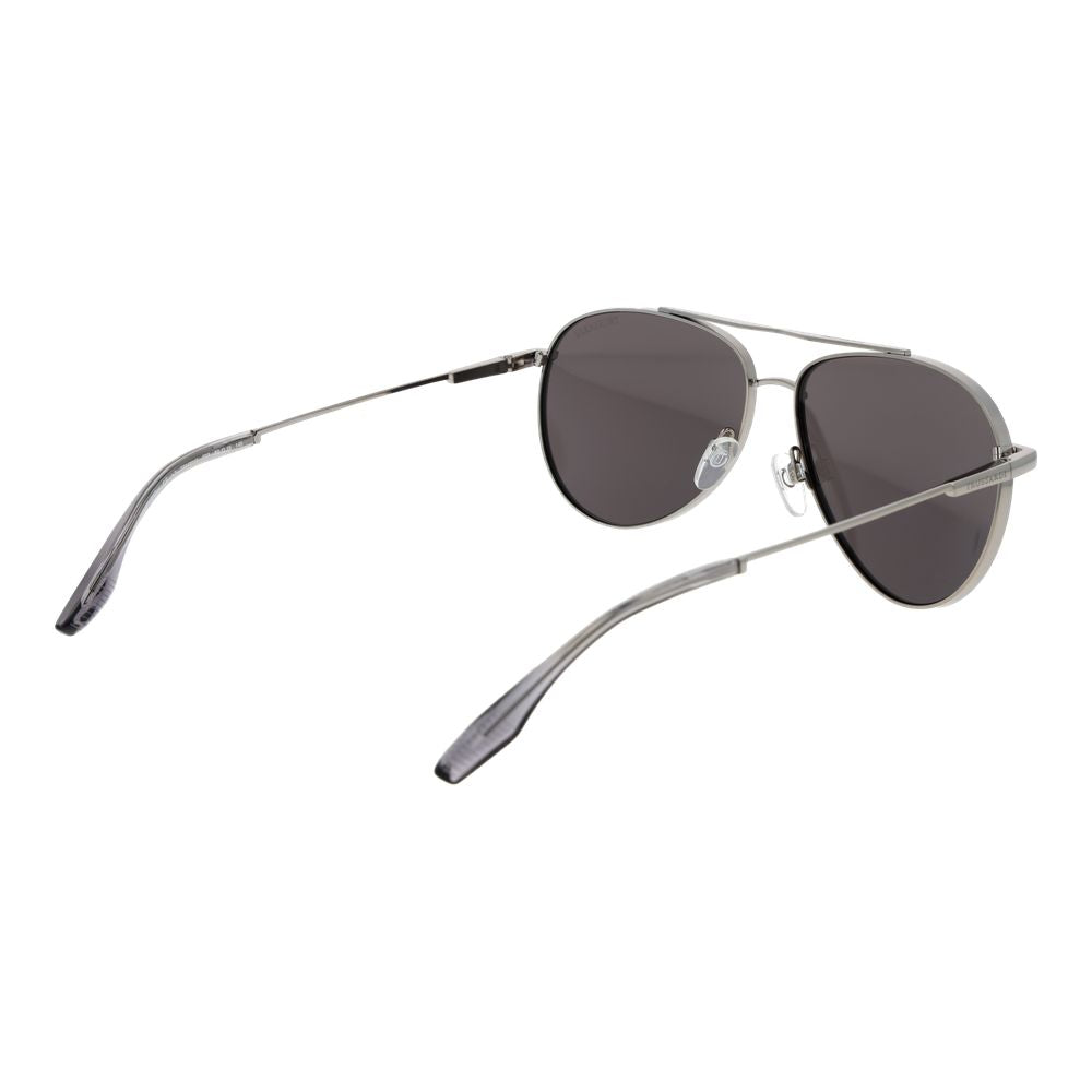 Lunettes de soleil Trussardi en acier inoxydable argenté