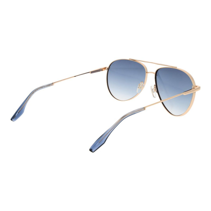 Lunettes de Soleil Trussardi en Acier Inoxydable Doré