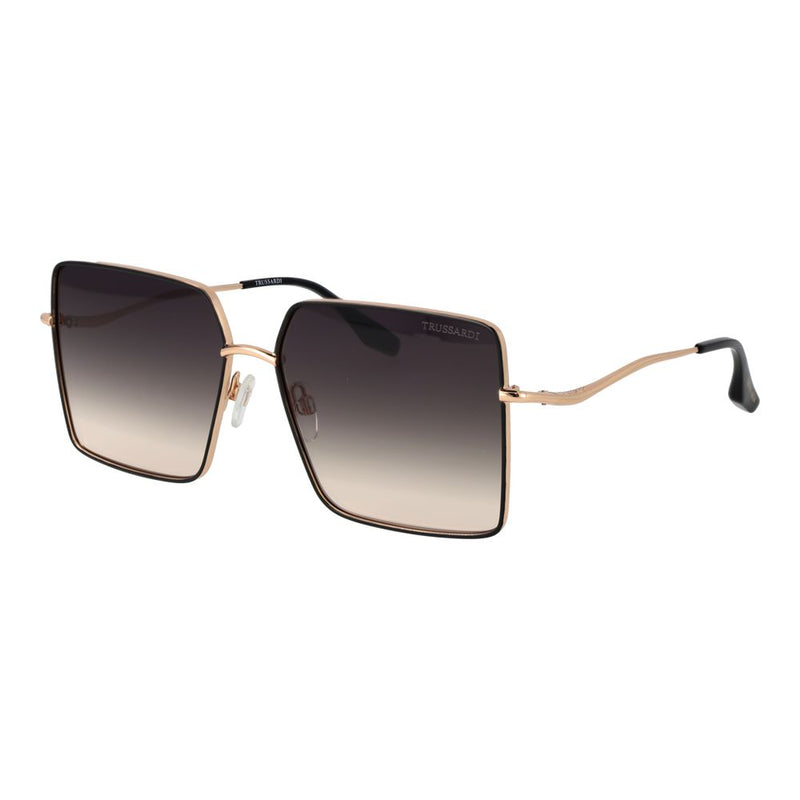 Lunettes de soleil Trussardi en acier inoxydable noir