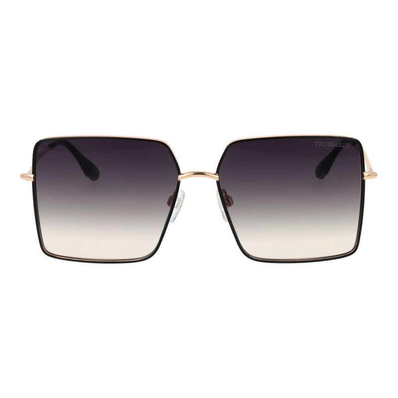 Lunettes de soleil Trussardi en acier inoxydable noir