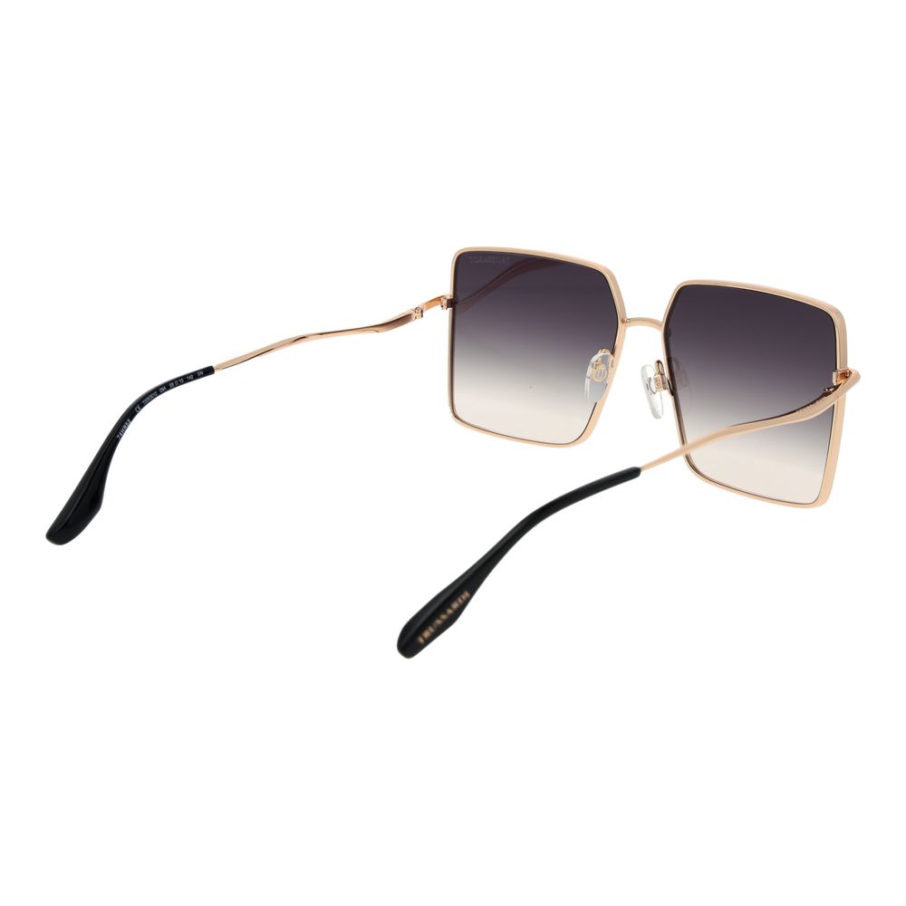 Lunettes de soleil Trussardi en acier inoxydable noir