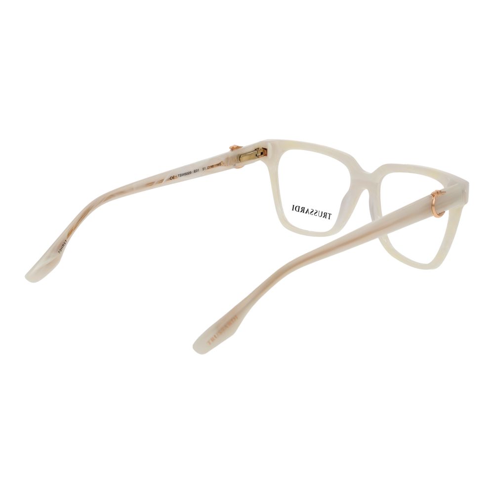Lunettes (Monture) Trussardi en acétate blanc