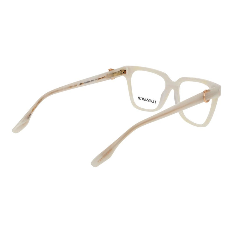 Lunettes (Monture) Trussardi en acétate blanc