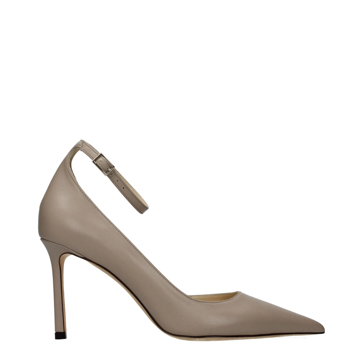 Escarpins à talons hauts en cuir gris de Jimmy Choo