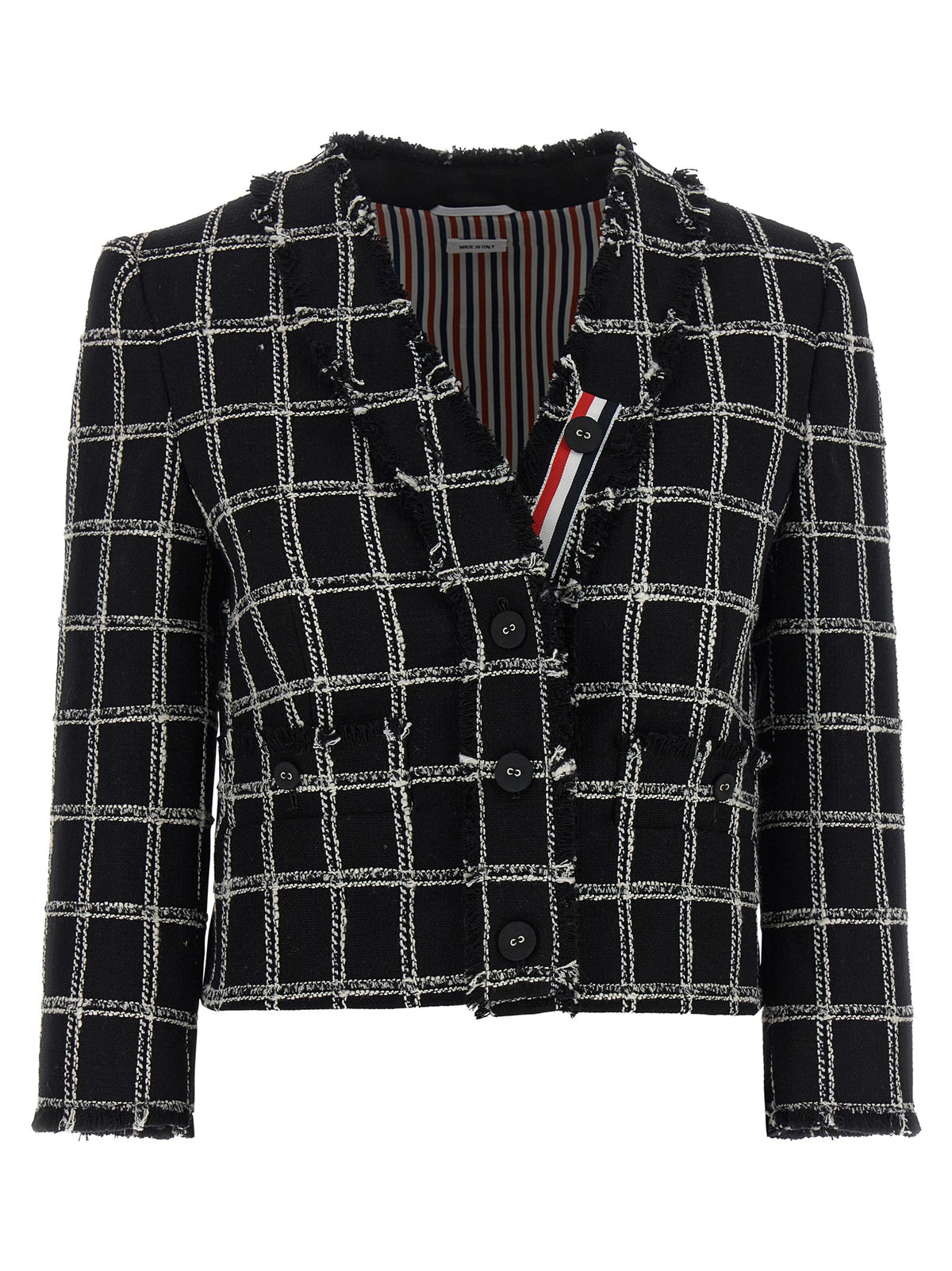 Blazer en coton multicolore Thom Browne