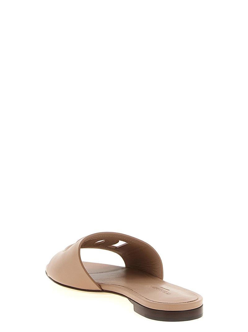 Mules Dolce & Gabbana en veau beige