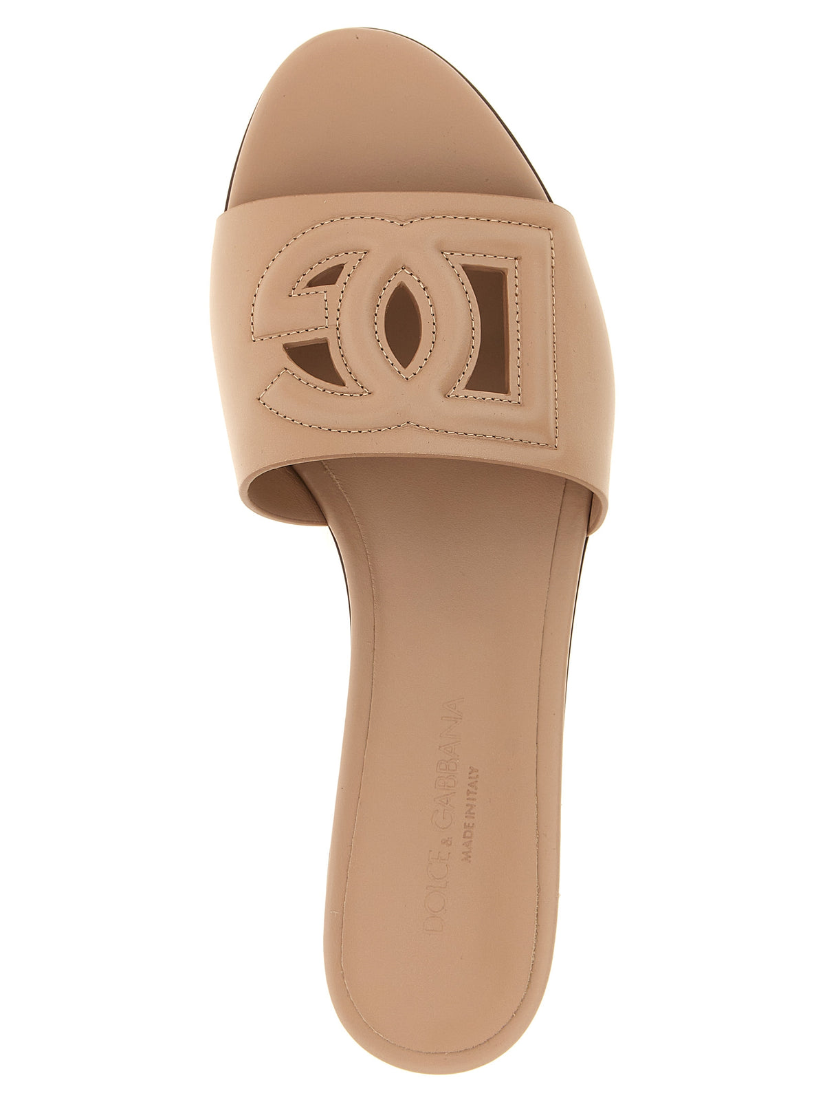 Mules Dolce & Gabbana en veau beige