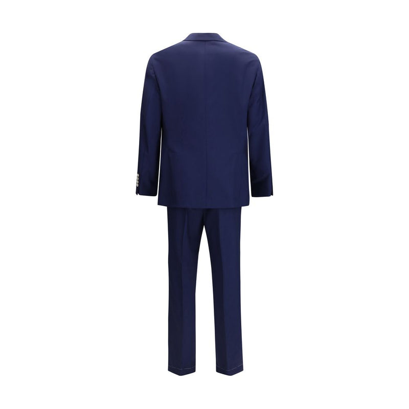 Costume deux-pièces en laine bleu Brunello Cucinelli Oves Aries