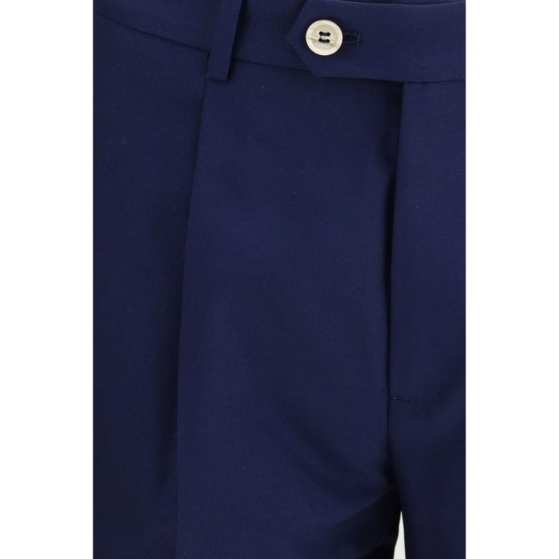 Costume deux-pièces en laine bleu Brunello Cucinelli Oves Aries