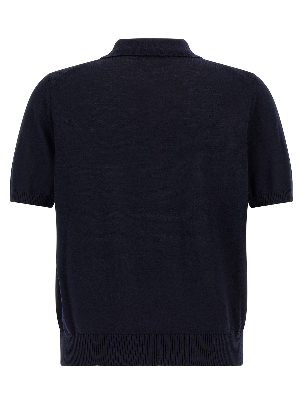 Hugo Boss Blue Virgin Wool Polo Shirt