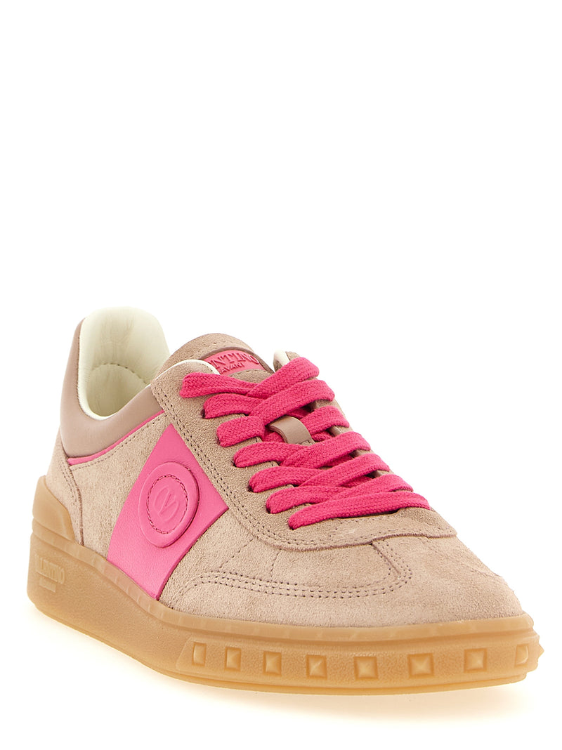 Baskets basses Valentino Garavani en cuir de veau multicolore