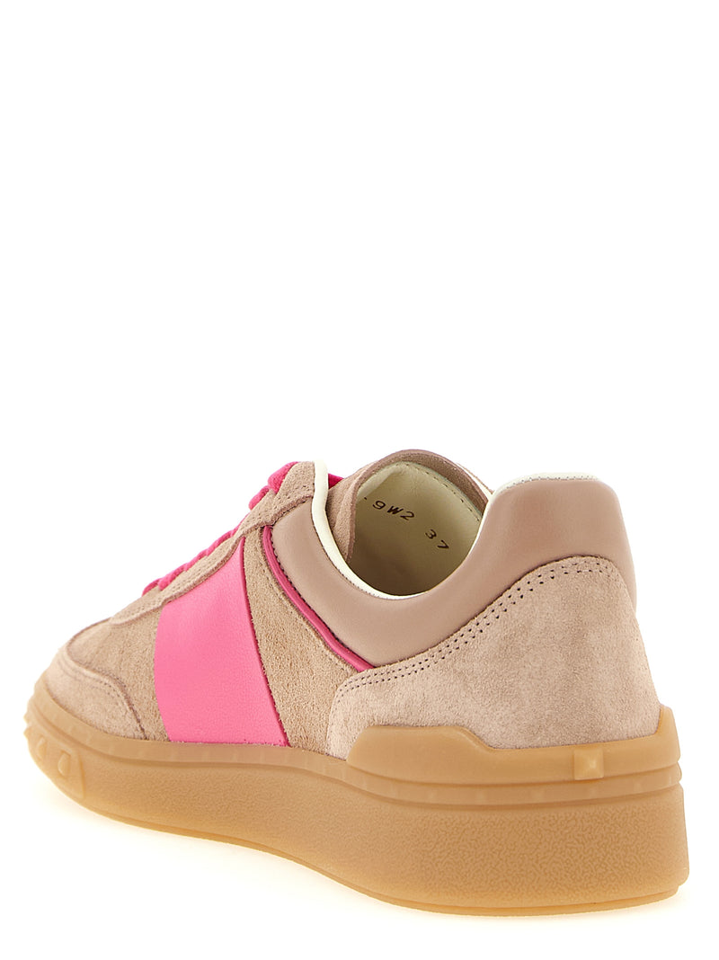 Baskets basses Valentino Garavani en cuir de veau multicolore