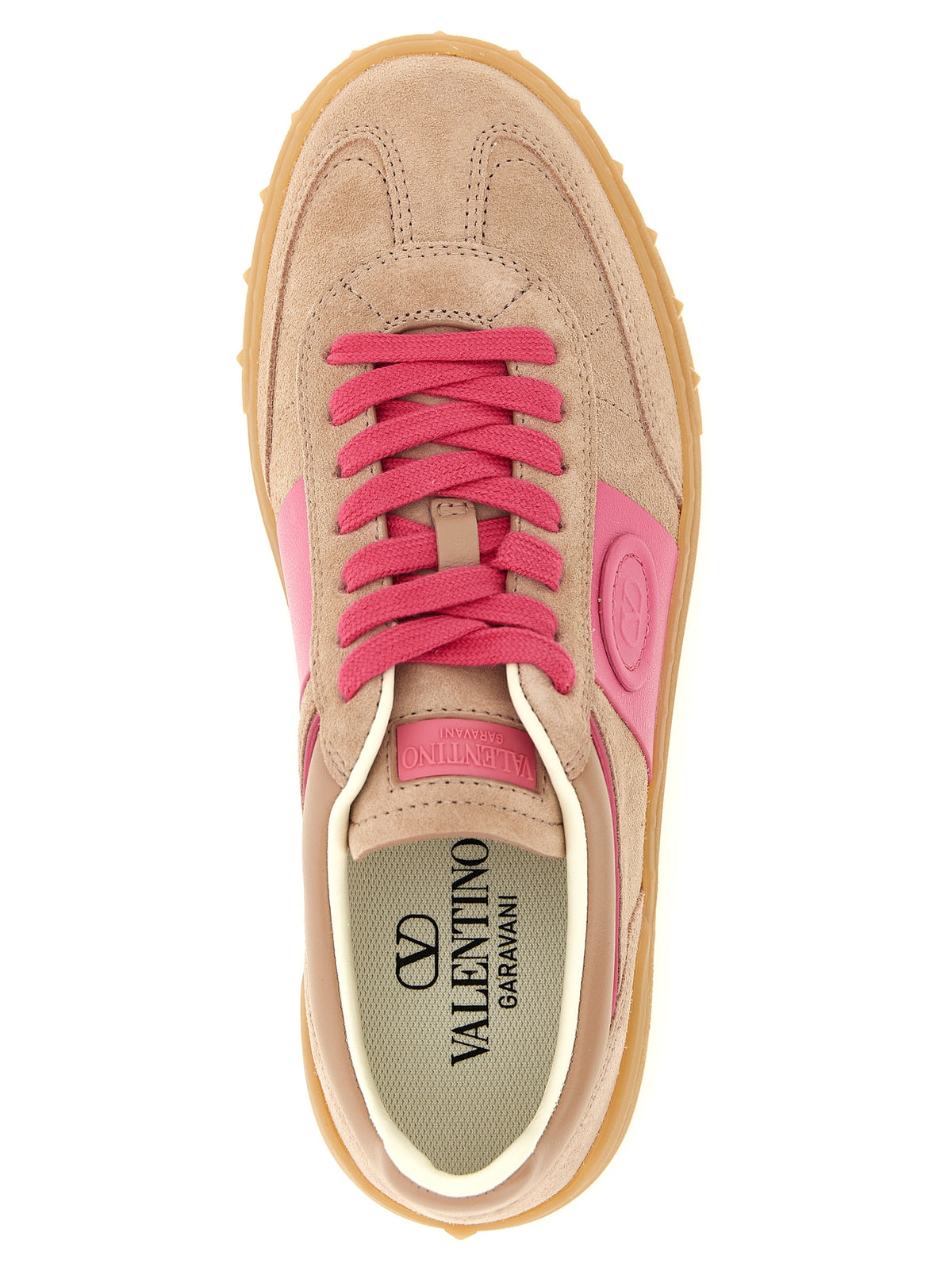 Baskets basses Valentino Garavani en cuir de veau multicolore
