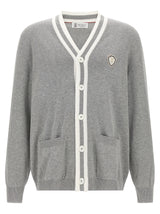 Brunello Cucinelli Cardigan en coton gris