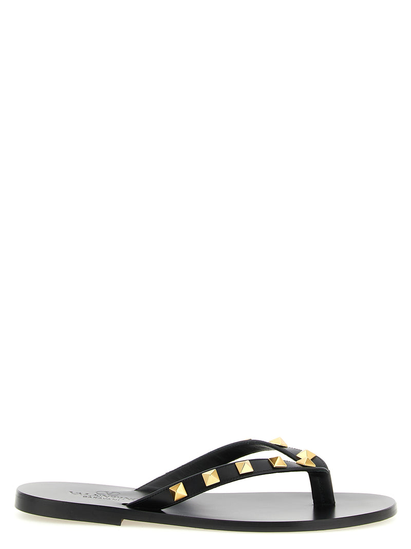 Mules Valentino Garavani en veau noir
