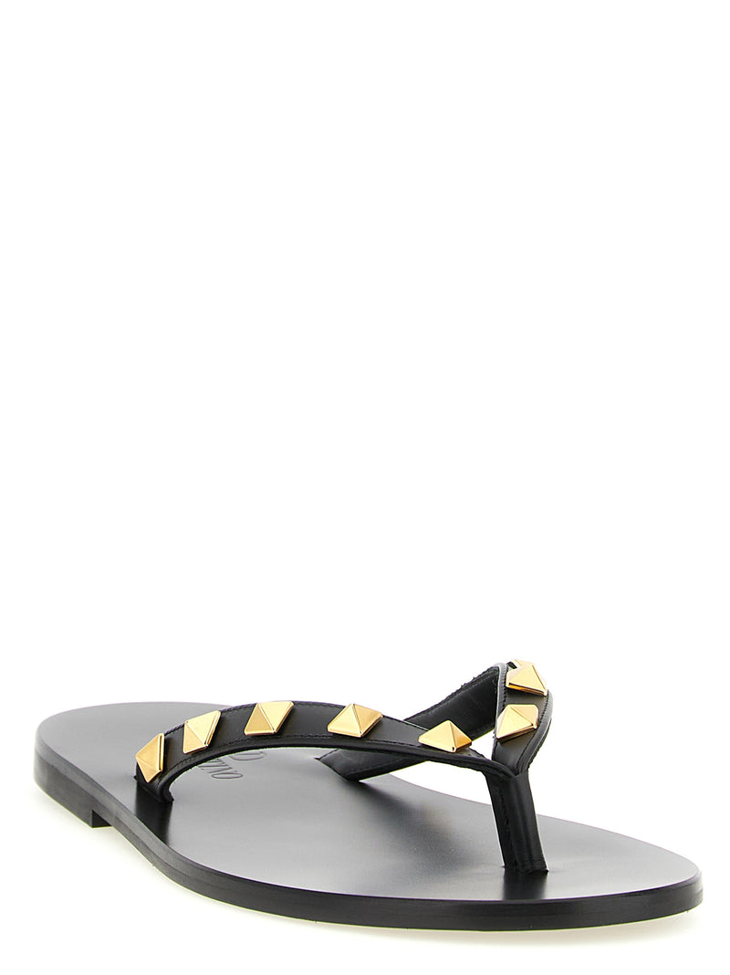 Mules Valentino Garavani en veau noir