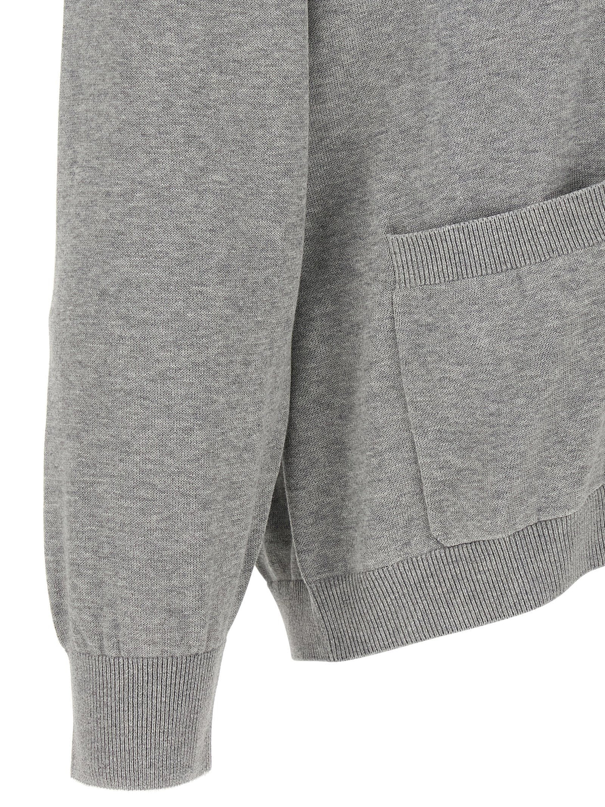 Brunello Cucinelli Cardigan en coton gris