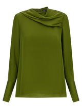 Blouse en soie bicolore Tom Ford