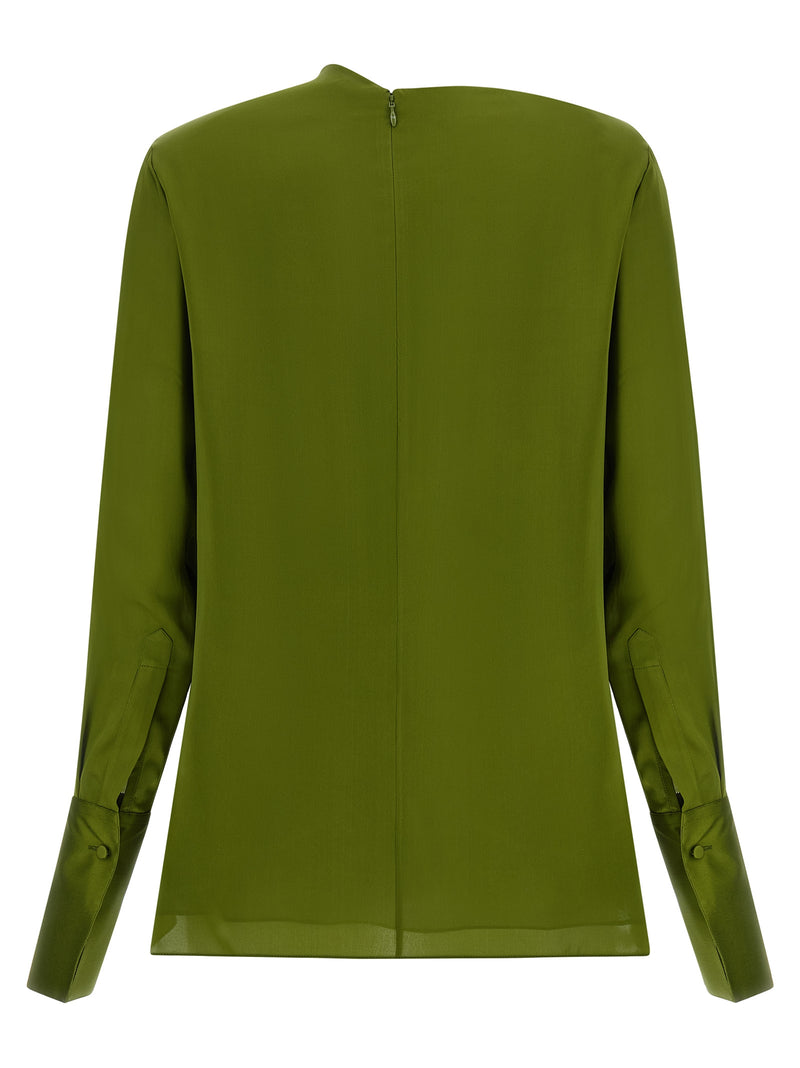 Tom Ford Bicolor Silk Blouse