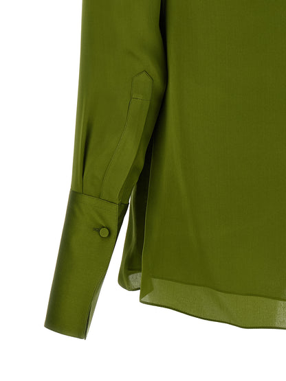 Tom Ford Bicolor Silk Blouse