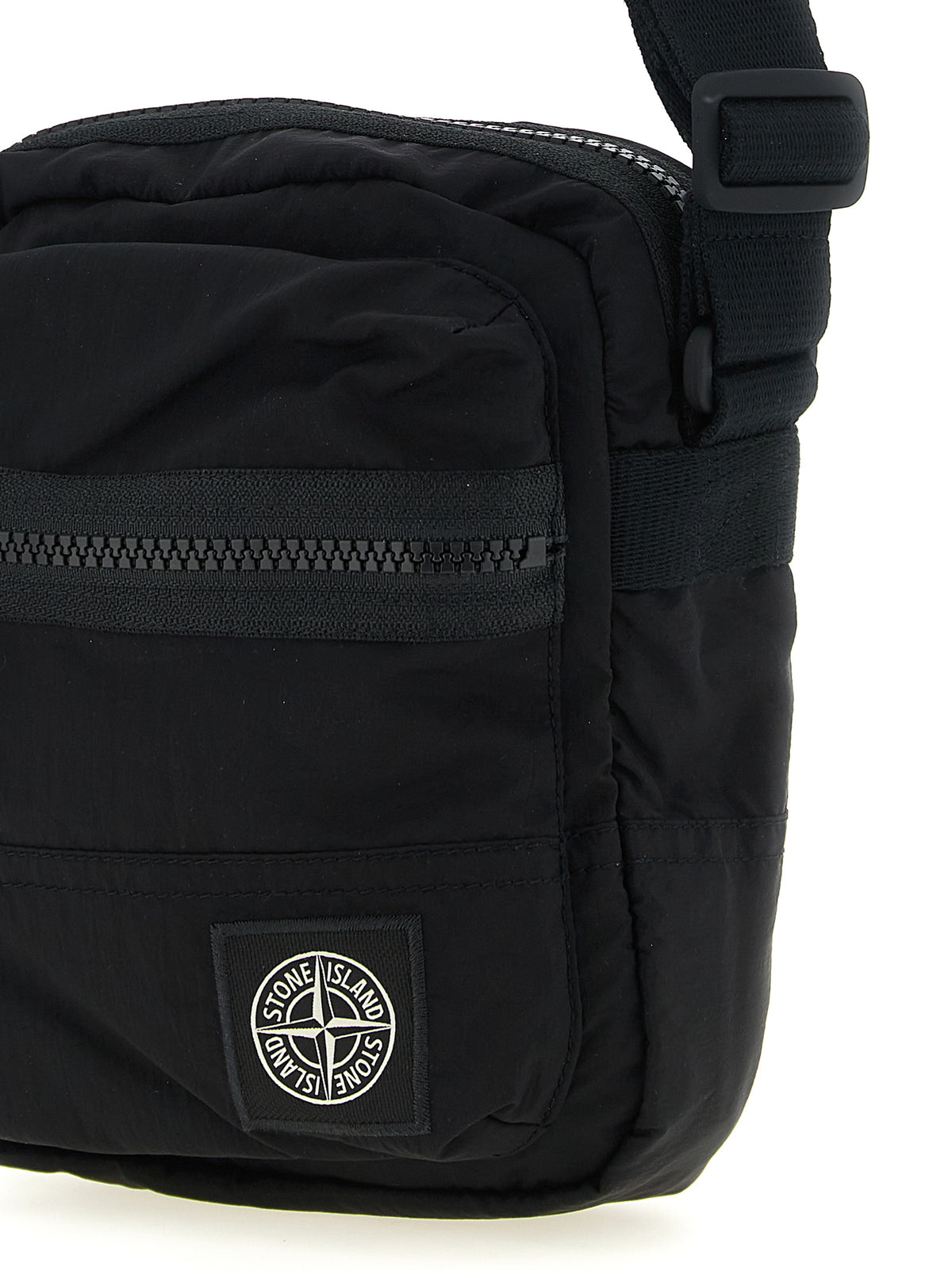Stone Island Black Polyamide Crossbody Bag