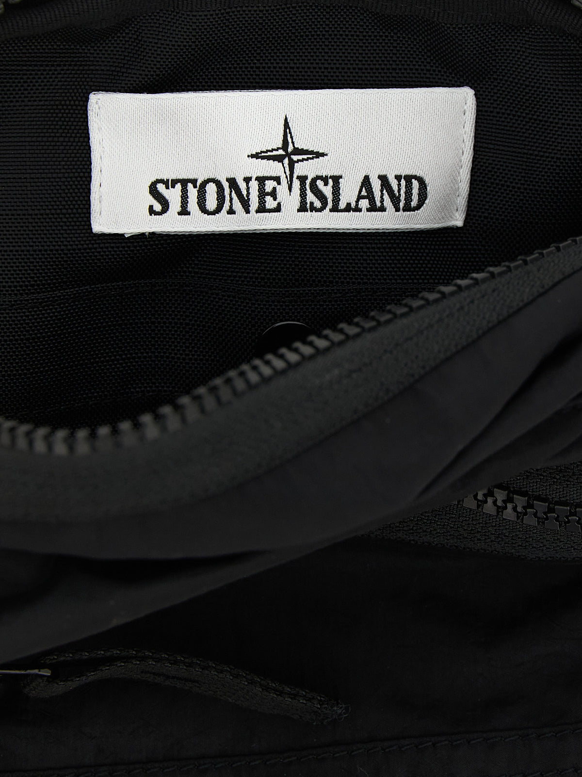 Stone Island Black Polyamide Crossbody Bag