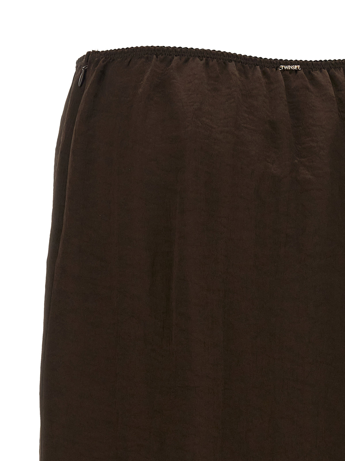 Jupe midi en marabout marron Twinset