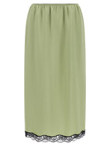 Jupe longue bicolore en plumes de marabout Twinset