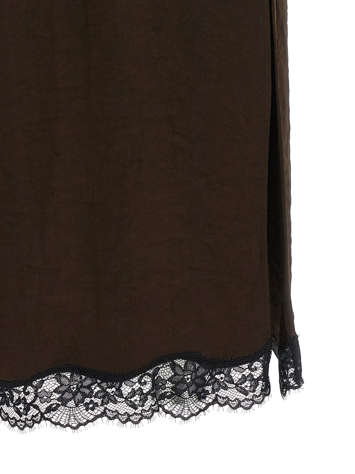 Jupe midi en marabout marron Twinset