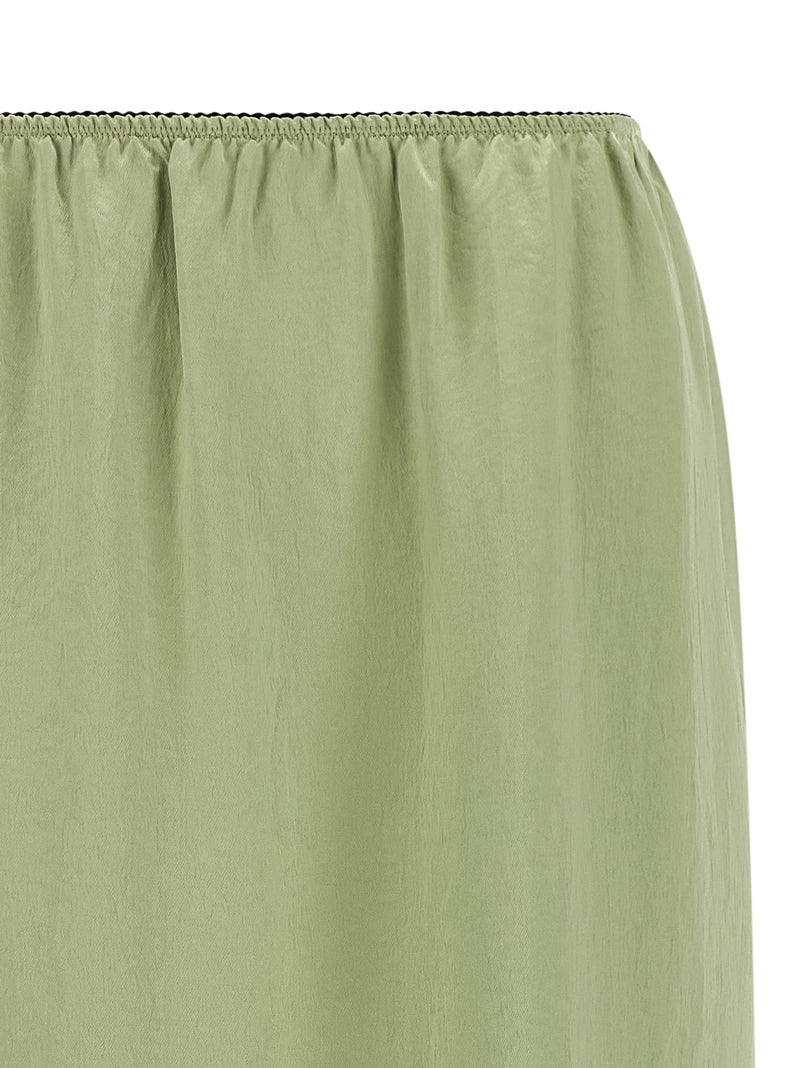 Twinset Bicolor Marabou Midi Skirt
