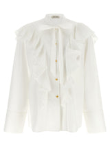 Chemisier en coton blanc Alberta Ferretti