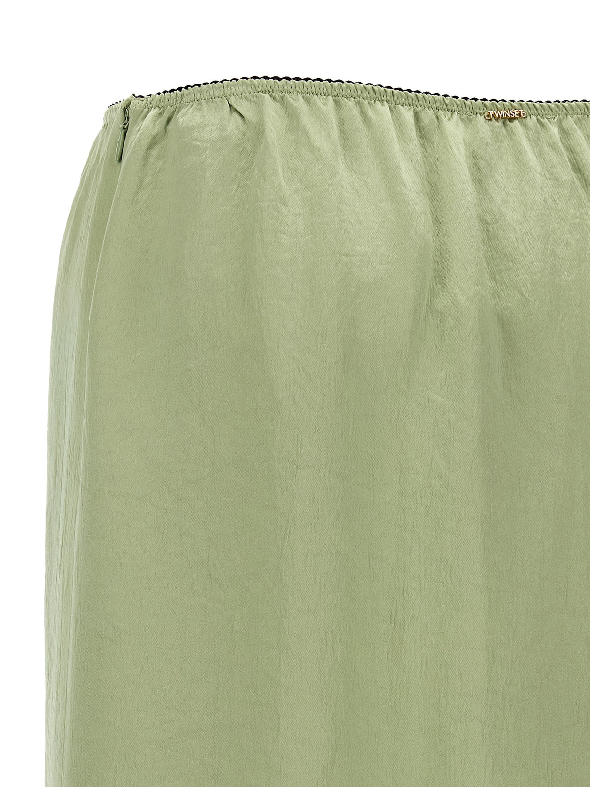 Jupe longue bicolore en plumes de marabout Twinset