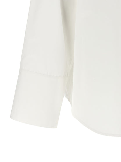 Alberta Ferretti White Cotton Blouse