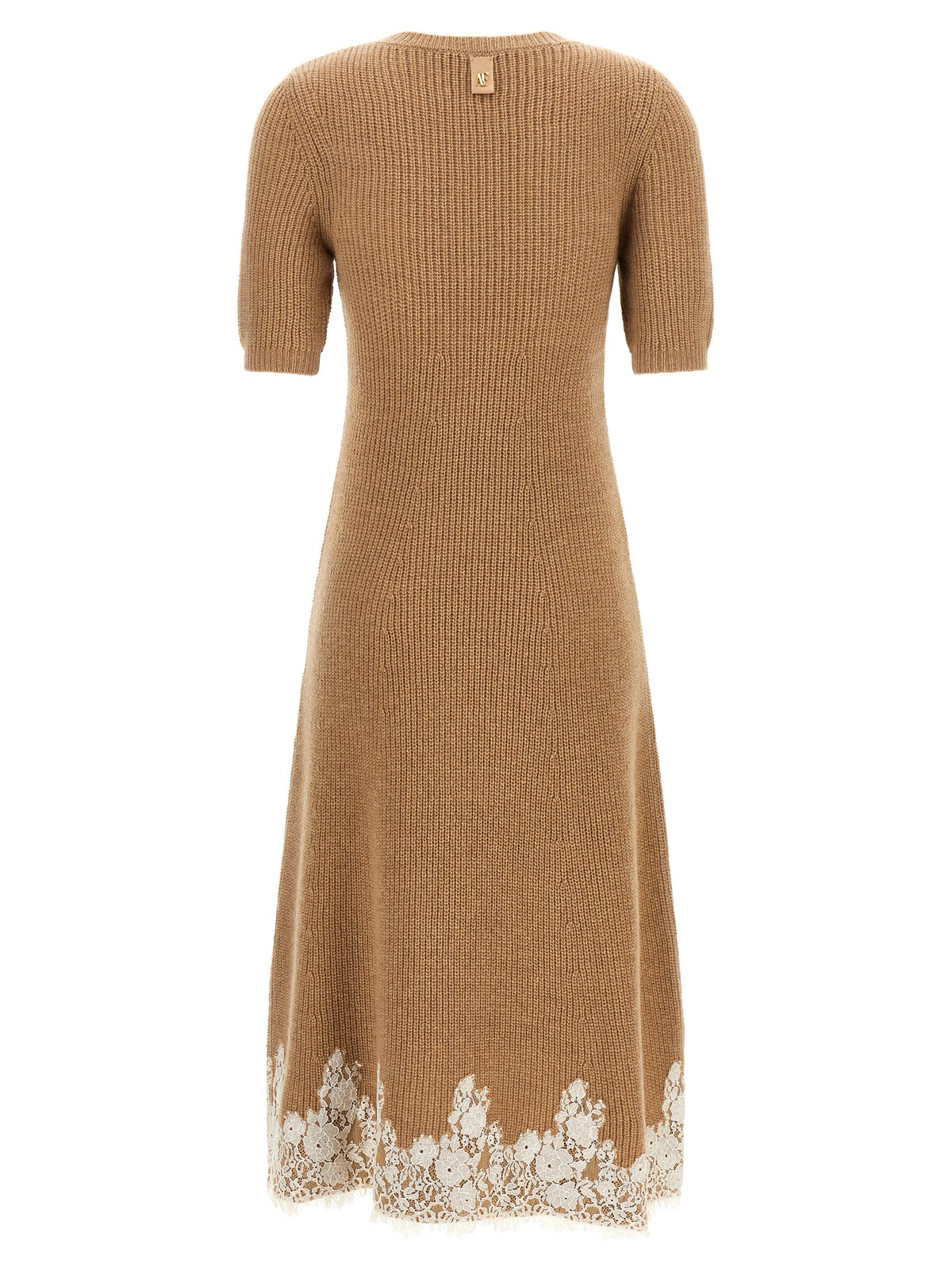 Robe longue Alberta Ferretti en cachemire marron