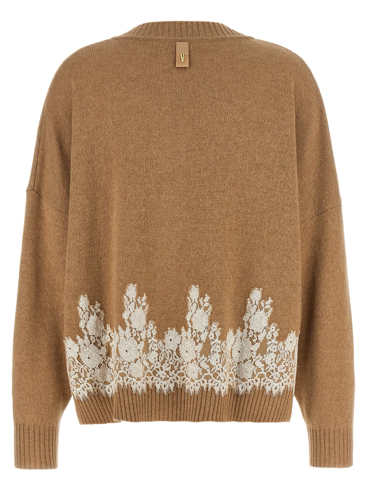 Cardigan en cachemire marron Alberta Ferretti