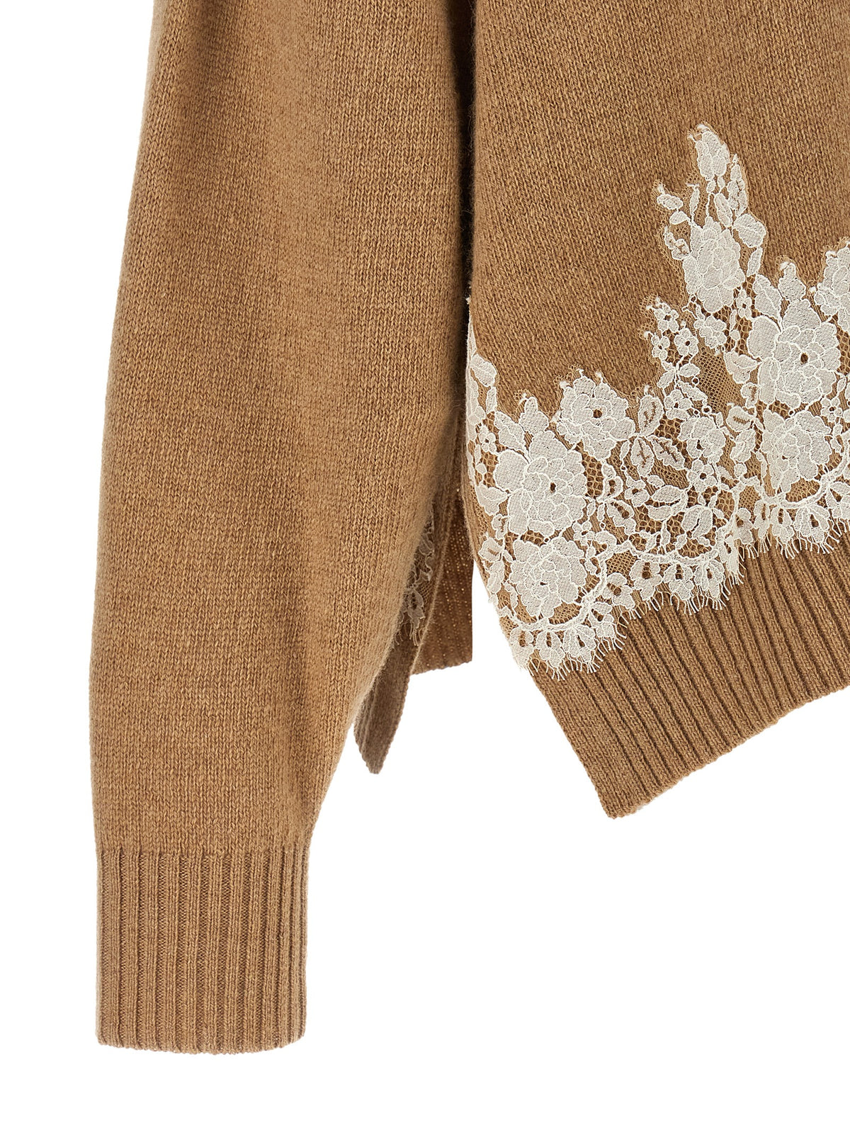Cardigan en cachemire marron Alberta Ferretti