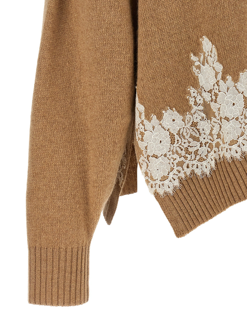 Alberta Ferretti Brown Cashmere Cardigan