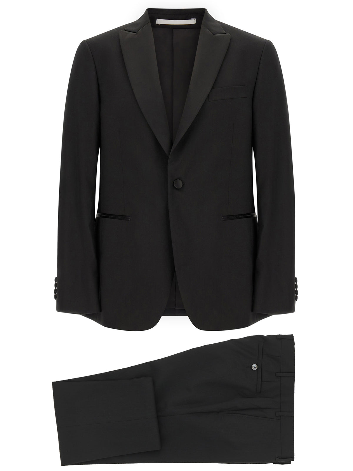 Pal Zileri Black Wool Two-Piece Suit