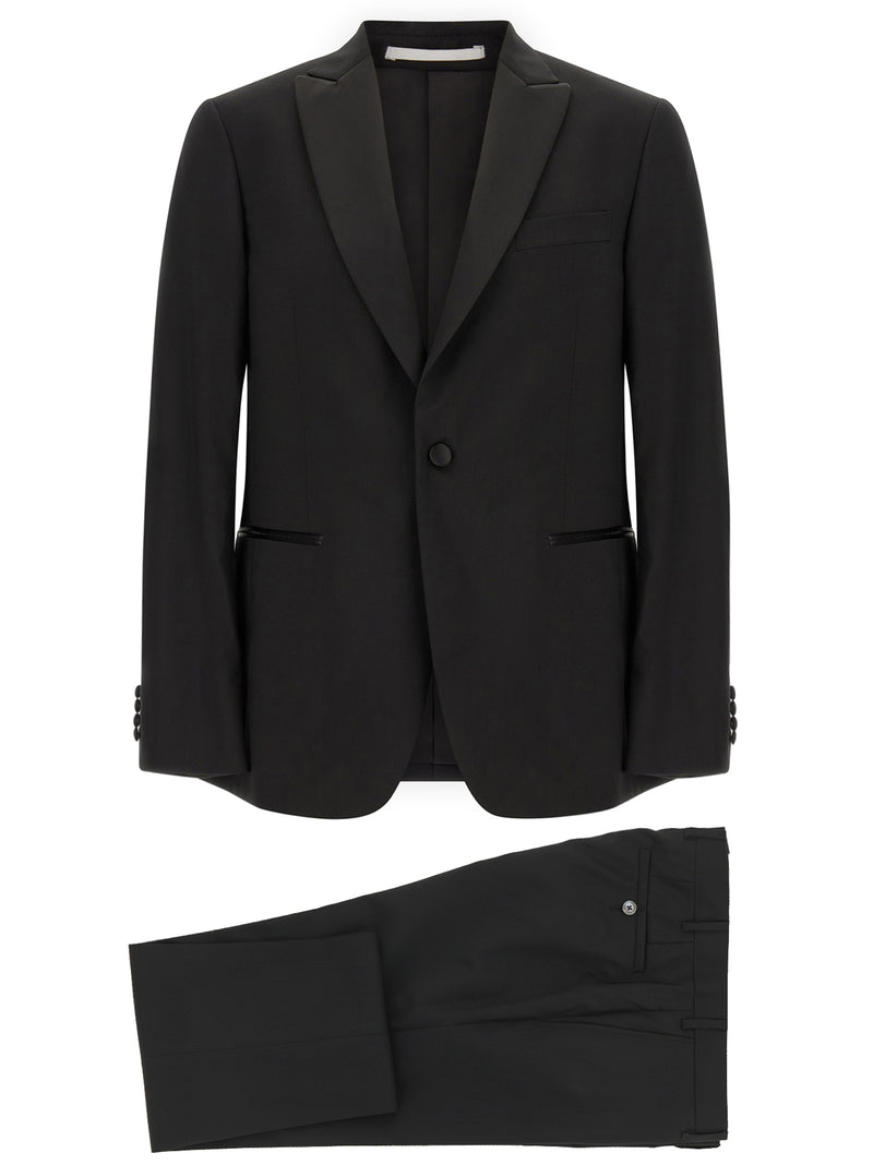 Pal Zileri Black Wool Two-Piece Suit