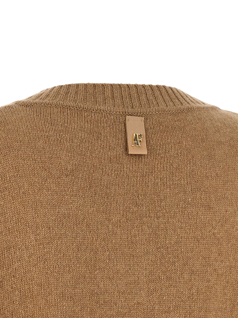 Alberta Ferretti Brown Cashmere Cardigan