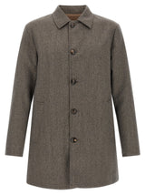 Manteau en laine marron Pal Zileri