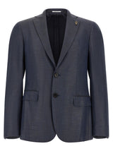 Pal Zileri Blue Viscose Blazer