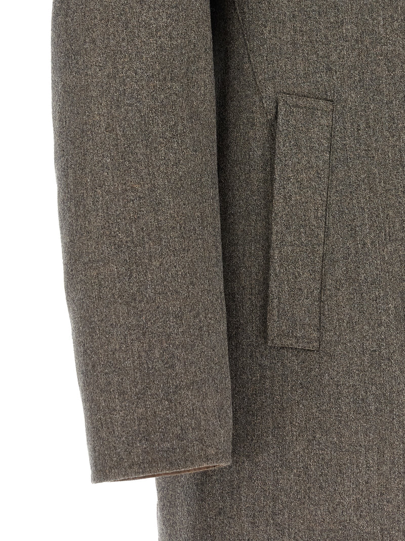 Pal Zileri Brown Wool Coat