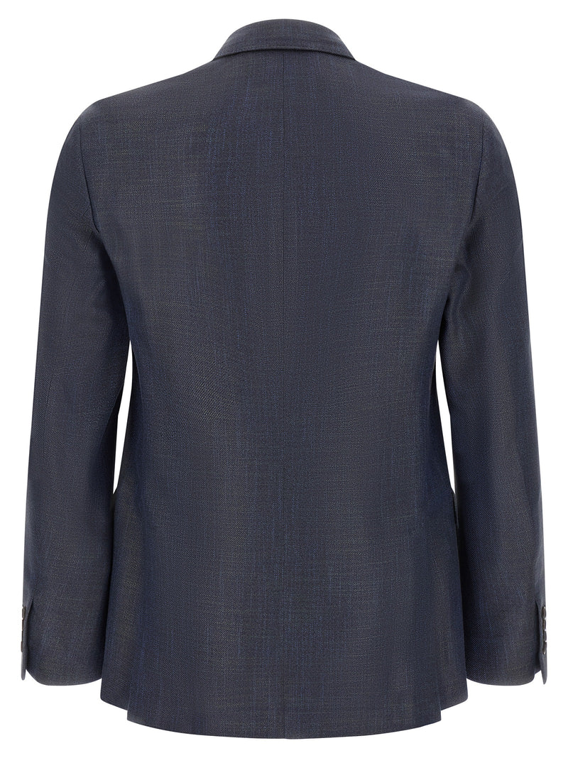 Pal Zileri Blue Viscose Blazer