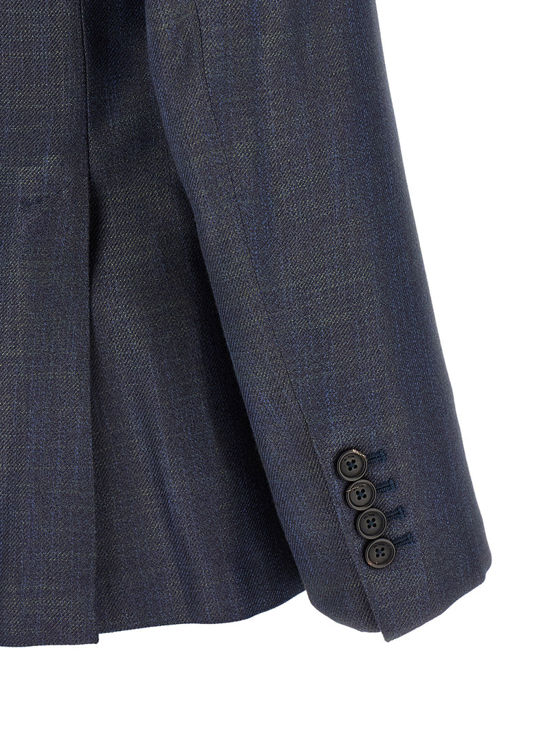 Pal Zileri Blue Viscose Blazer