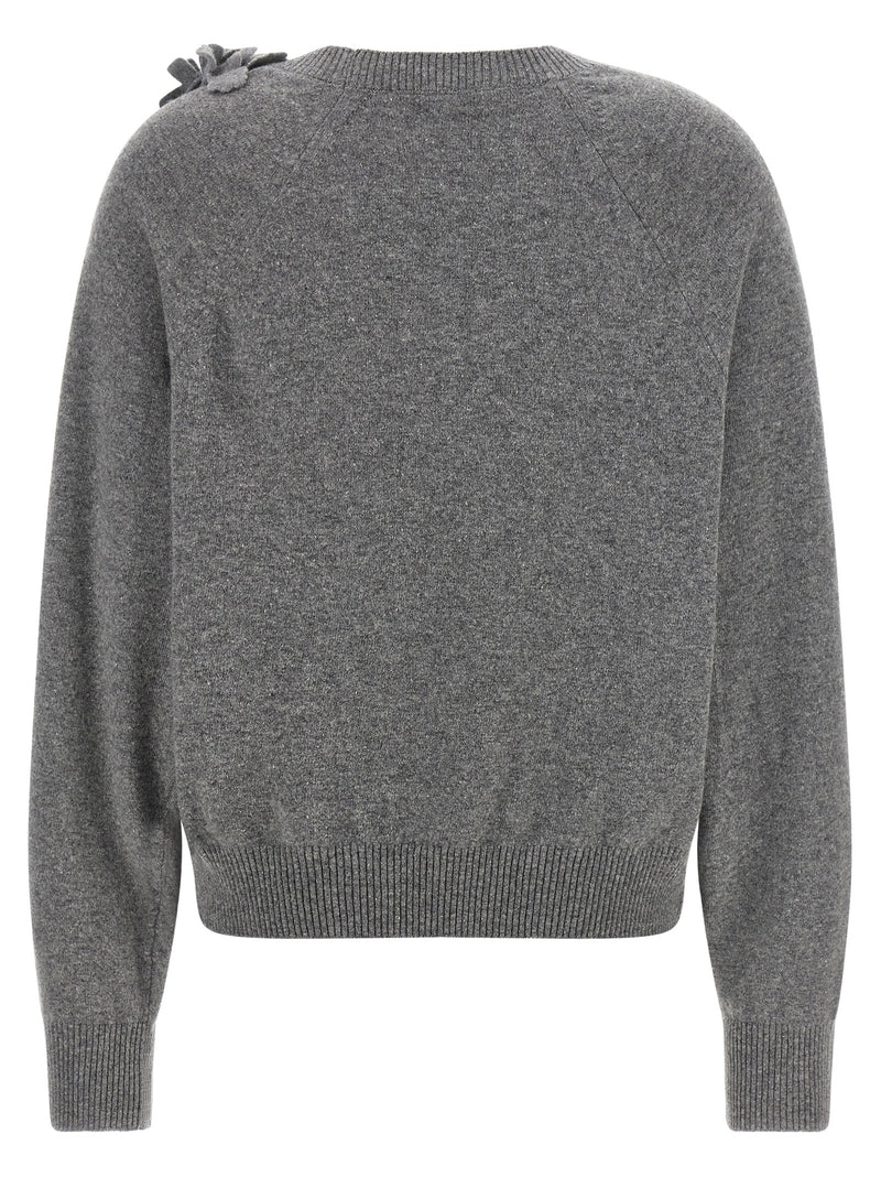 Alberta Ferretti Gray Virgin Wool Cardigan